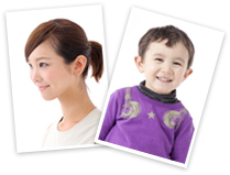 女性と子供